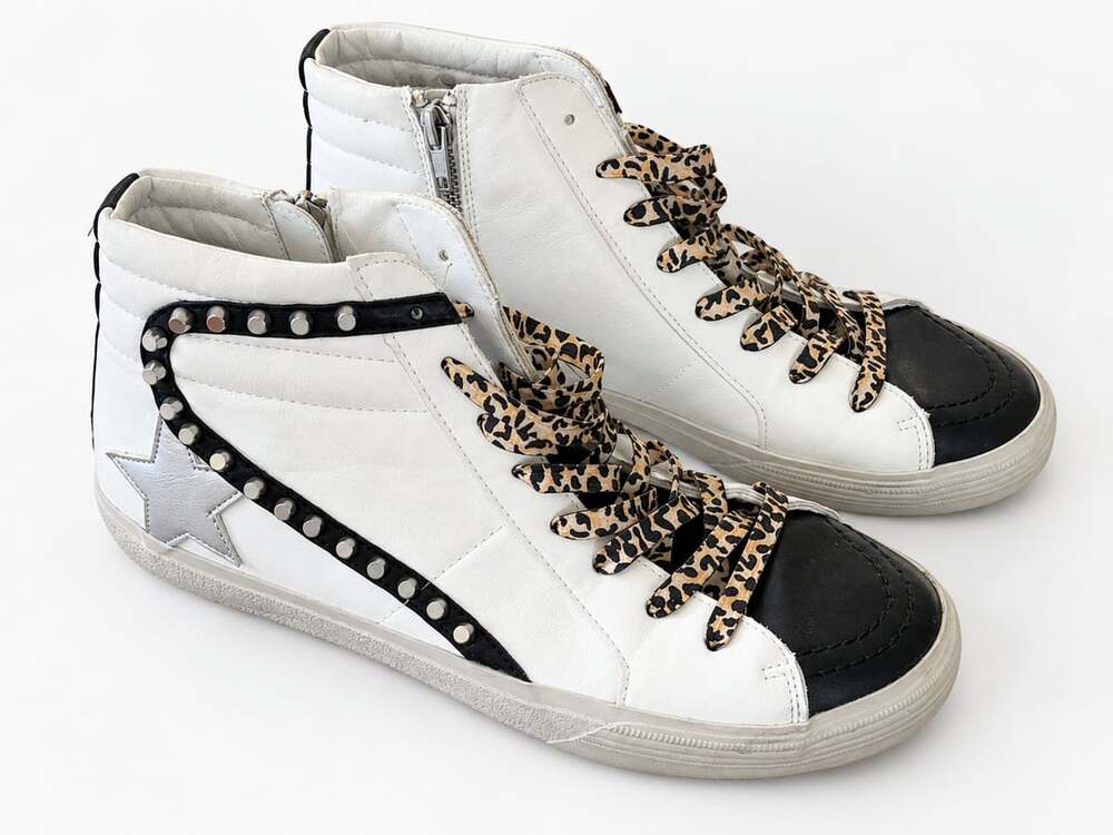 ShuShop Riri High Top Sneaker Size 10 White (z)